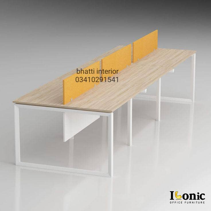 work station cluster call center table meeting table 4