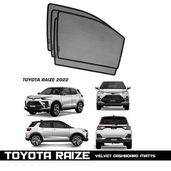 Toyota Raize Imported Sun Shade Set - 6 Pieces - Without Logo
