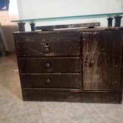 Computer table with glass top. urgent sale