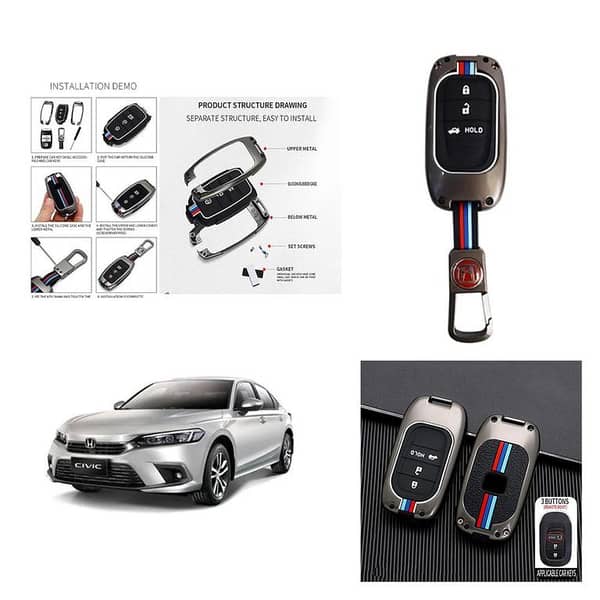 2022 Honda Civic Key Cover with Metal Shell