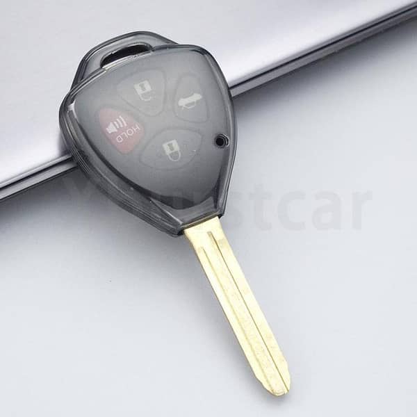 Toyota Corolla Old Model Transparent Smoke TPU Key Cover