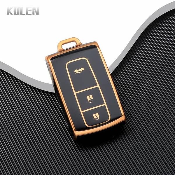 Black TPU Car Key Cover for Toyota Prius