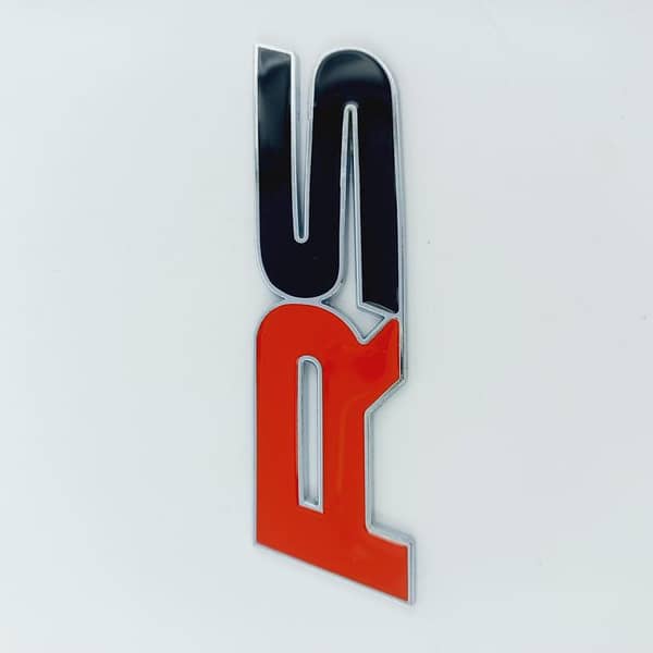 3D RS Metal Logo Car Emblem Stickers for Trunk, Front Hood, Grille - Compatible with All Cars and Bikes