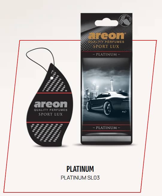 Areon Sport Lux Platinum Hanging Air Freshener Card