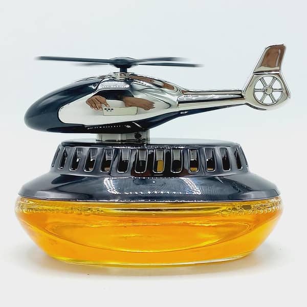Car Decoration Solar Helicaptor with Perfume Bottle