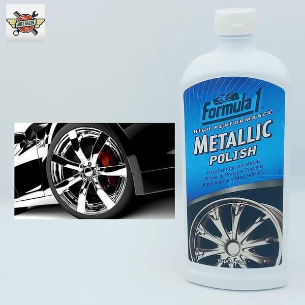 Formula 1 Metallic Polish for Chrome, Aluminum, and Mag Wheels - 16 oz