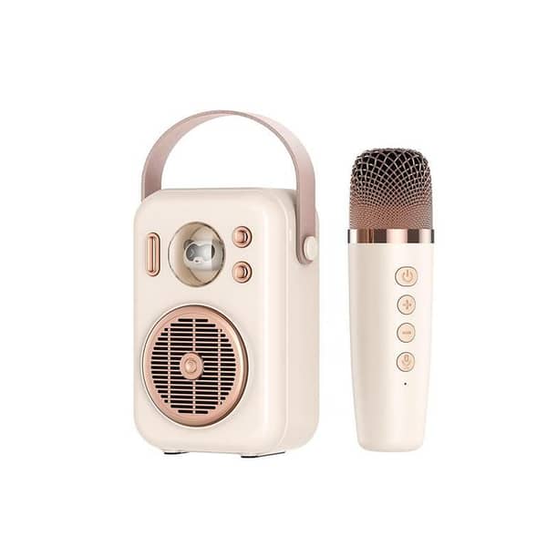 Soundpeats Hi Singing Portable Bluetooth Speaker - Mini Speaker with Powerful Sound, Rechargeable Battery, and Mic for PC, Laptop, and Mobile