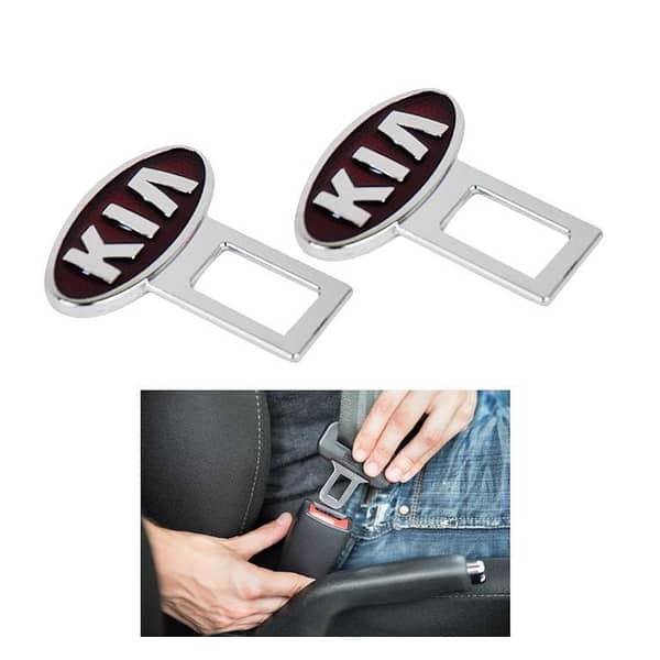 KIA Steel Seat Belt Clips - Set of 2