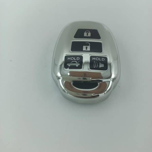 Toyota Corolla TPU Key Cover 2015-Onwards - Silver/Black