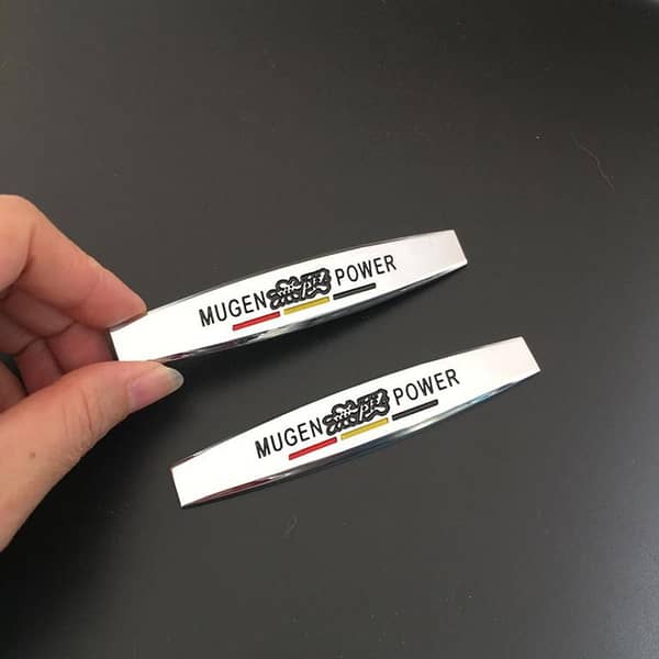 Mugen Power 3D Metal Car Side Emblem Stickers