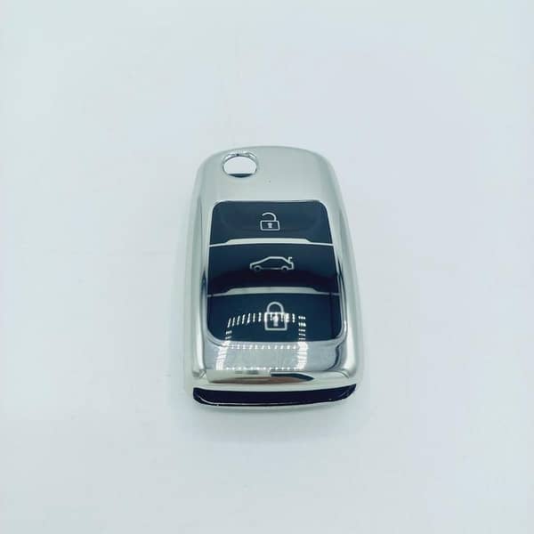 Changan Alsvin TPU Remote Key Cover in Silver and Black