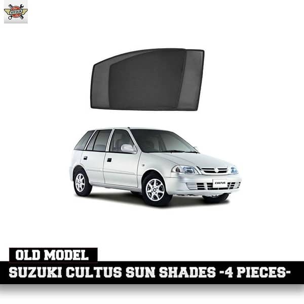 Sun Shades for Suzuki Cultus Old Models – Set of 4 Pieces Without Logo