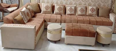 10 seater L shape sofa ( neat condition)
