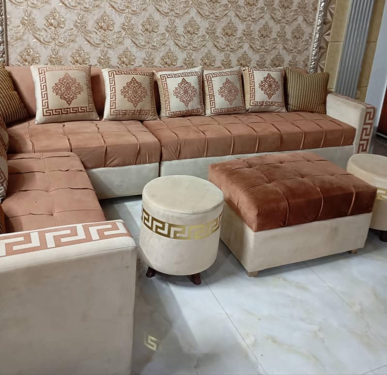 10 seater L shape sofa ( neat condition) 2