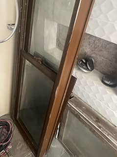 Aluminium heavy windows  and wooden doors