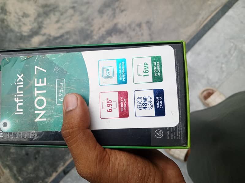 infnix note7 4/64 with box gaming device 6