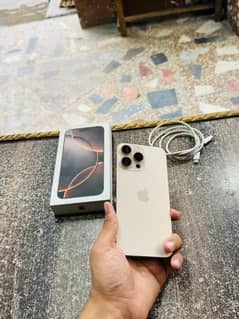 iphone 16 Pro Max 256GB Dessert Titanium Just Like Box Opened