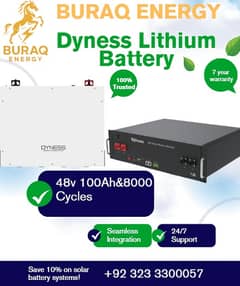 Dyness DL5.0C 48v 100Ah Lithium Battery | 8000 Cycles |7 Yr Warranty