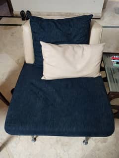 5 seater Sofa set leatherite + cushion (3+1+1)