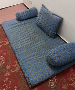 Single Mattress with pillows 3.5x6.5ft