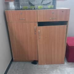 4-shelf,2-drawres plyboard wardrobe/closet organizer for sale