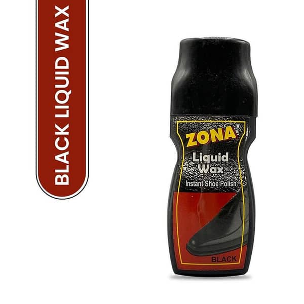 Liquid shoe wax 75 ml in black for instant shoe cleaning. Shoe cleaner and wax for the best cleaning work. , liquid wax shoe polish.