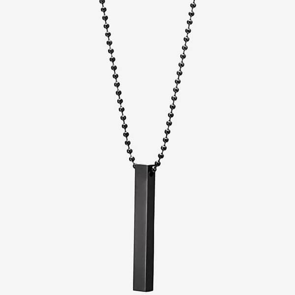 Multicolor Vertical Bar Necklace for Men and Women - Stick Locket Necklace for Boys and Girls