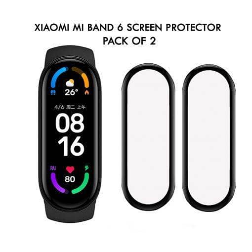 Xiaomi Mi Band 6 Curved Edge-to-Edge Screen Protector – 2 Pack