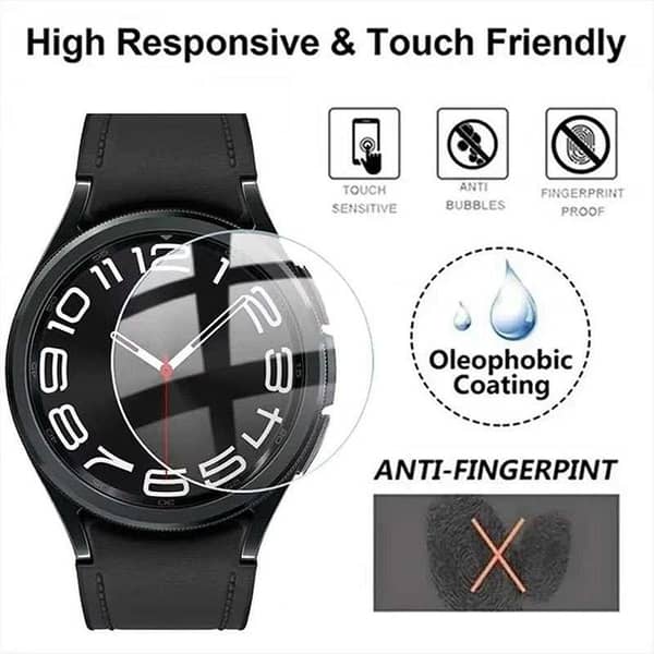 Tempered Glass Protector for Samsung Galaxy Watch 7/FE - Set of 2