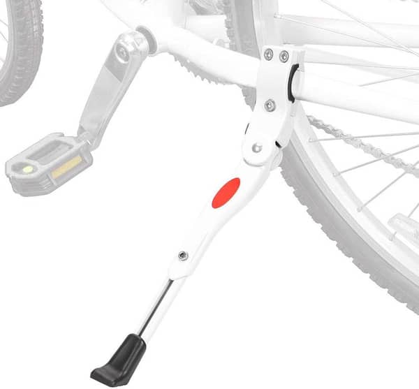 Bicycle Kickstand MTB Adjustable Medium Parking Racks Mountain Aluminum Bike Stand - White