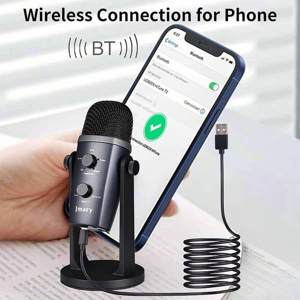 Jmary MC-PW10 Professional USB Microphone for pc and mobile For Podcasting With Noise Reduction