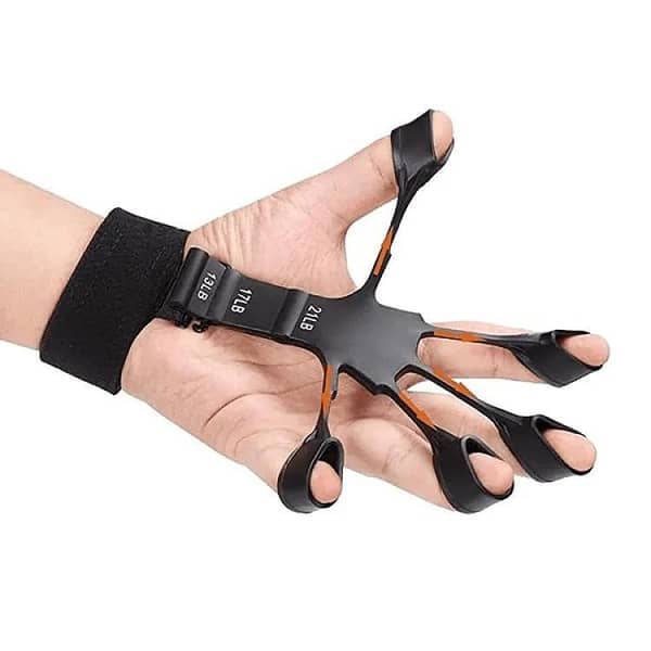 Adjustable Silicone Hand Strengthener and Finger Exerciser for Forearm and Wrist Muscles