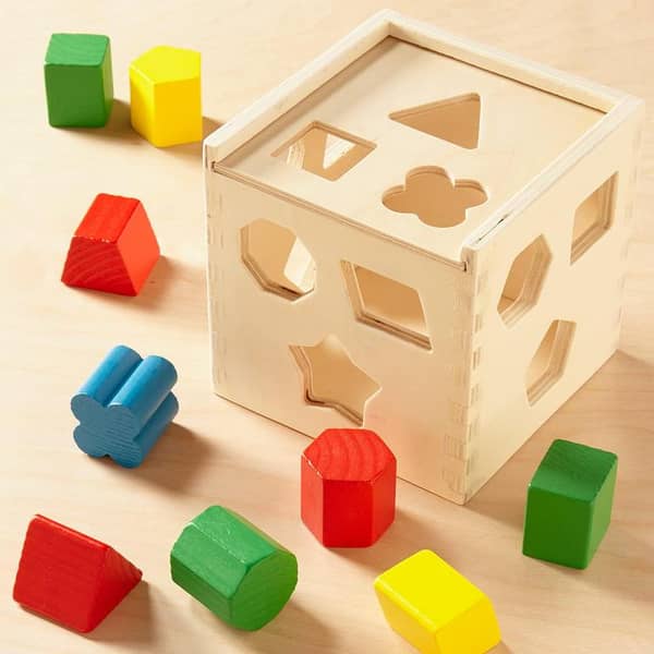 15 hole Shape Intelligent box/Wooden Box, Shapes Box, Educational Toy