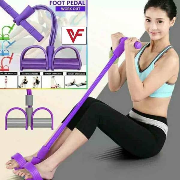 MoKo Rubber Tummy Trimmer for Men & Women - Waist Fat Buster and Abs Exercise Equipment with Natural Latex Resistance Bands