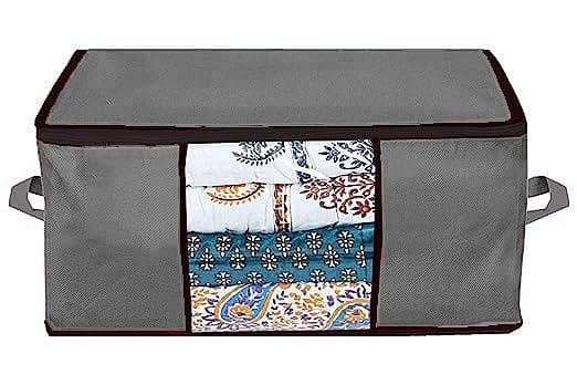 Under Bed Clothes Storage Bag 43L - Organizer and Blanket Cover