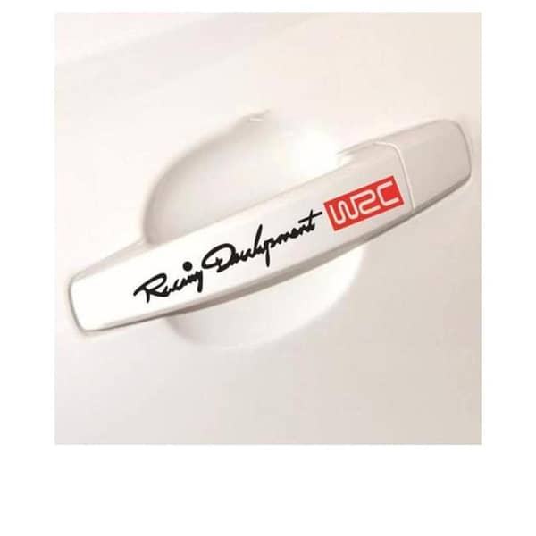 Set of 4 WRC Racing Door Handle Stickers