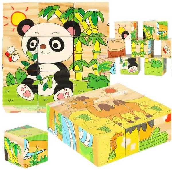 Educational Puzzle 6 side/Wooden Puzzle