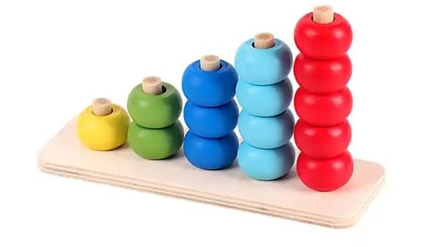 Cloud Computing Beads/Wooden Cloud File Calculation Stand Toddler Children's Educational Toys Early Toys