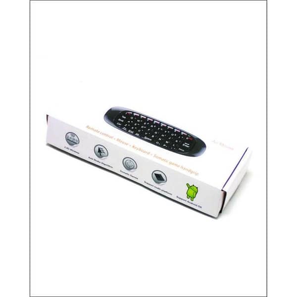 C120 Air Mouse and Keyboard for Android and Smart TVs - Black