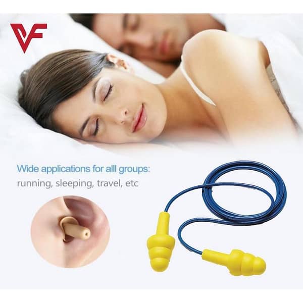 Tree-Shaped Silicone Ear Plugs for Sleep and Swimming - 1 to 5 Pairs, Reusable and Soft for Noise Reduction