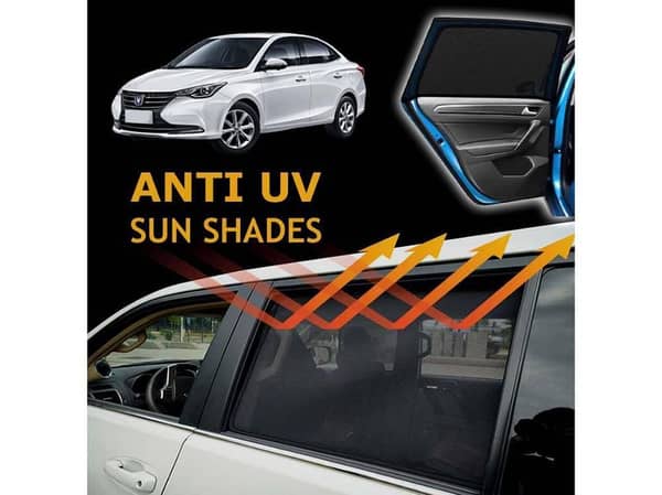 Changan Alsvin 2021-2024 Sun Shades | Anti UV Special Shades | Foldable | Jersy Fabric | Pack In Bag