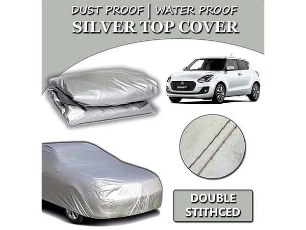 Suzuki Swift 2022-2023 Parachute Silver Car Top Cover | Heat Proof | Double Stitched