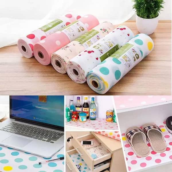 Waterproof Kitchen and Drawer Liner Cabinet Pads - Dust and Damp Proof Paper Roll