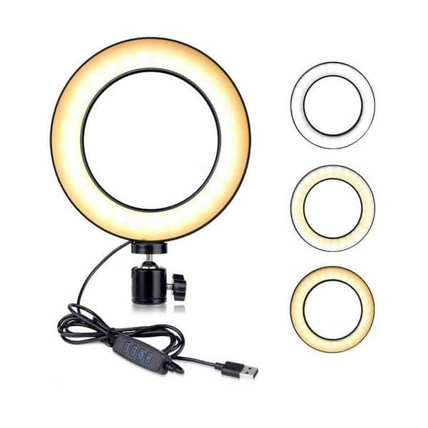 Black Ring Light for Live Streaming, YouTube Videos, and Makeup
