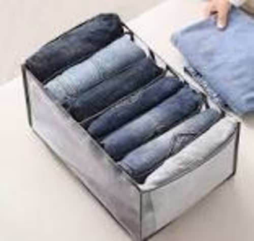 Karachi 7-Compartment Clothes Organizer for Pants and Shirts - Washable and Portable Storage Solution