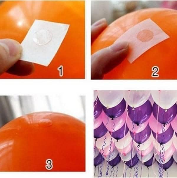 100 Removable Double-Sided Adhesive Glue Dots for Foil Balloons - Perfect for Weddings and Birthdays