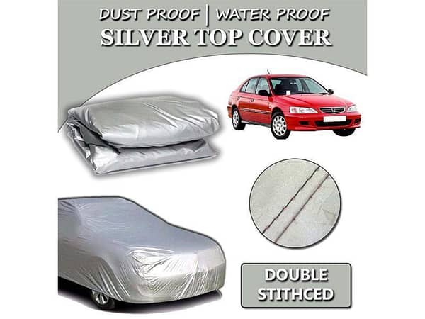 Honda City 1995-2001 Parachute Silver Car Top Cover | Heat Proof | Double Stitched