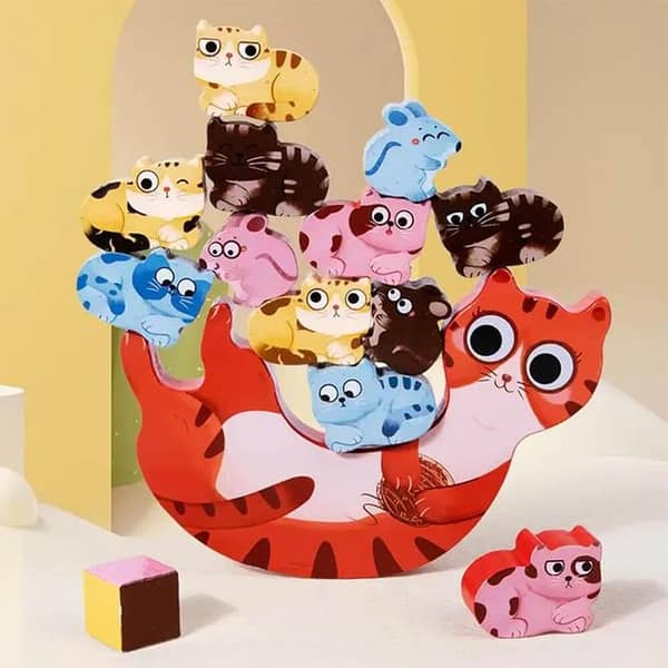 Kitten Balance Beam toy/wooden educational toy