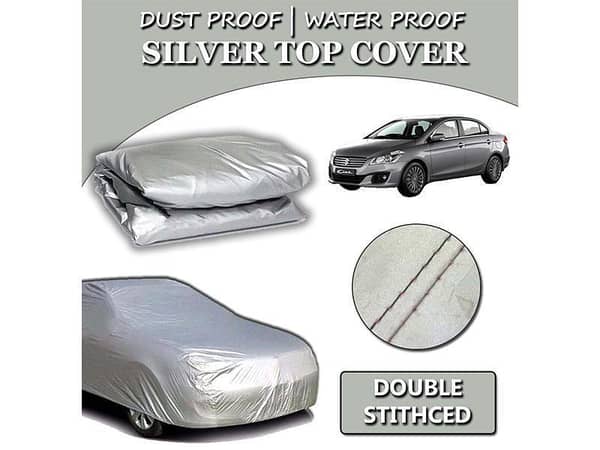 Suzuki Ciaz 2017-2020 Parachute Silver Car Top Cover | Heat Proof | Double Stitched