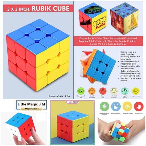 Qiyi Warrior S 3x3 Rubik's Cube - Speed Cube Puzzle for Memory and Focus (56mm)